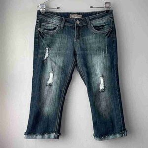 Distressed Blue Denim Jeans